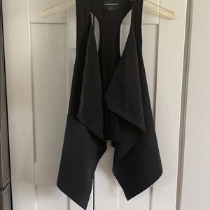 Club Monaco washed black drape vest